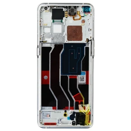 Original LCD display with bezel for Oppo Find X3 Pro - white