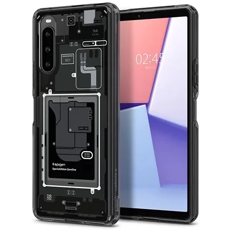 Case for Sony Xperia 10 V Spigen Ultra Hybrid - black with motif (Zero One)