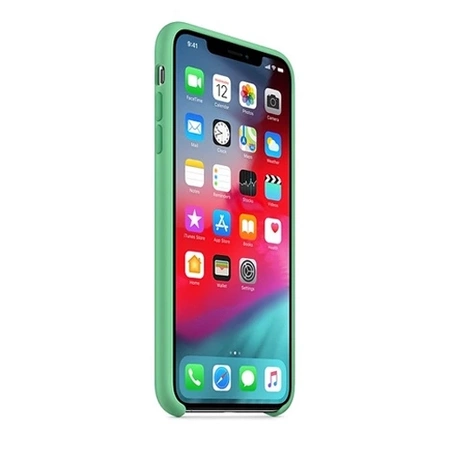 Silikonowe etui Apple iPhone XS Max Silicone Case - miętowe (Spearmint)