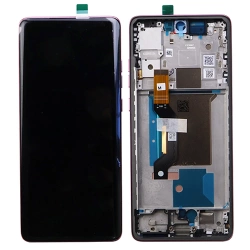 Wyświetlacz LCD do Motorola Edge 60 Fusion oryginalny - różowy (Pantone Zephyr)