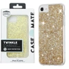 Case for Apple iPhone 6/ 6s/ 7/ 8/ SE 2020/ SE 2022 Case-Mate Twinkle Stardust - transparent gold with glitter (Stardust)