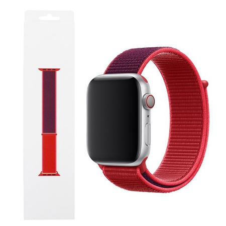 Apple Watch 42/ 44/ 45/ 49 mm Sport Loop Strap - red