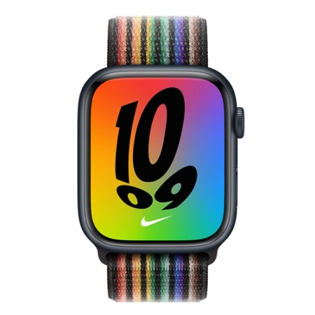 Apple Watch 42/ 44/ 45/ 49 Ultra Nike Sport Loop Strap - Rainbow (Pride Edition)