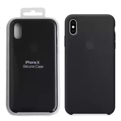 Silikonowe etui Apple Silicone Case do iPhone X - czarne