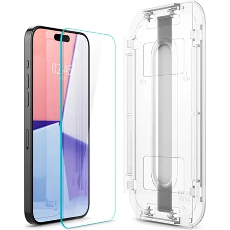 Szkło hartowane na Apple iPhone 15 Pro Spigen Glas.TR EZ FIT - 2 sztuki