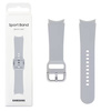 Strap for Samsung Galaxy Watch 4/ Watch 4 Classic/ Watch 5/ Watch 5 Pro 20 mm Sport Band S/M - Silver (Silver)