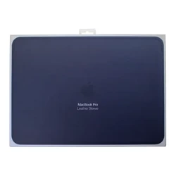 Apple Macbook Pro 15 Leather Sleeve - Navy Blue (Midnight Blue)