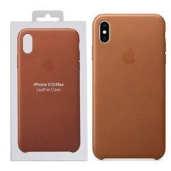 Apple iPhone XS Max Leather Case MRWV2ZM/A - brown (Saddle Brown)