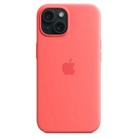 Apple iPhone 15 Silicone Case MagSafe - Pink (Guava)