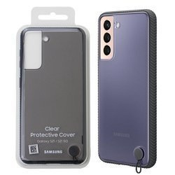 Etui na telefon Samsung Galaxy S21 Clear Protective Cover - transparentne z czarną ramką