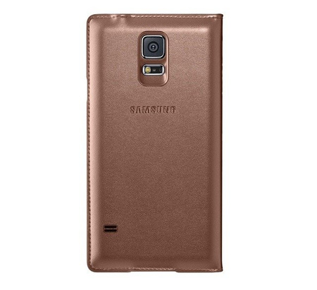 Samsung Galaxy S5 mini Flip Cover phone case - brown