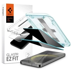 Szkło hartowane na Samsung Galaxy S24/ S25 Spigen Glas.TR EZ FIT Privacy - (2 sztuki)