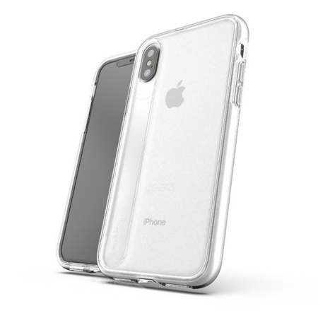 Apple iPhone X/ XS case GEAR4 Windsor IC8WDRSVR - transparent with white frame