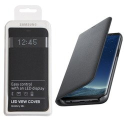 Etui na telefon Samsung Galaxy S8 Plus LED View Cover - czarne