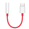 OnePlus 1091100049 headphone adapter from USB-C to 3.5mm - red