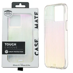 Etui do Apple iPhone 12/ 12 Pro Case-Mate Tough Groove - transparentne wielokolorowe (Iridescent)