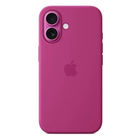 Apple iPhone 16 Silicone Case MagSafe - fuchsia (Fuchsia)