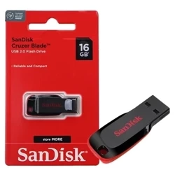 SanDisk Cruzer Blade USB 2.0 Flash Drive - 16 GB