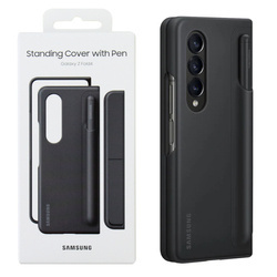 Samsung Galaxy Z Fold4 Standing Phone Case with Pen - black