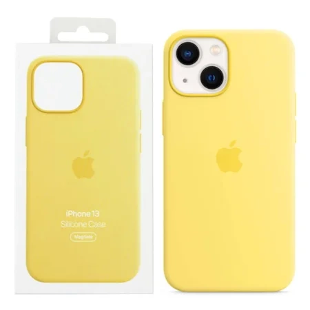 Silicone Case for Apple iPhone 13 Silicone Case MagSafe - Yellow (Lemon Zest)