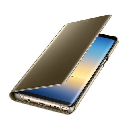 Samsung Galaxy Note 8 Clear View Standing Cover phone case - gold [OUTLET]