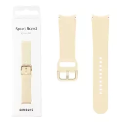 Silicone Samsung Sport Band 20 mm M/L for Galaxy Watch 4/ Watch 4 Classic/ Watch 5/ Watch 5 Pro - Beige (Beige Wood)