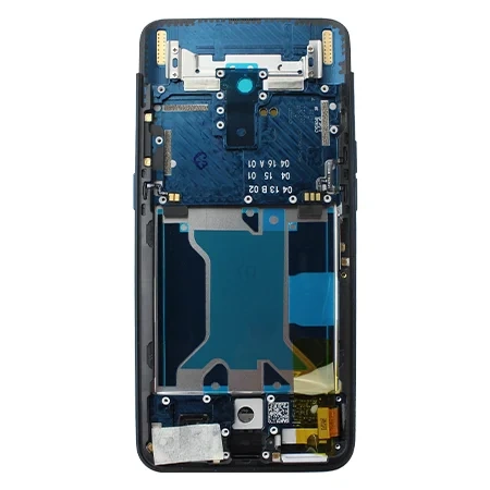 Original LCD display with bezel for Oppo Find X - blue (Blue Green)