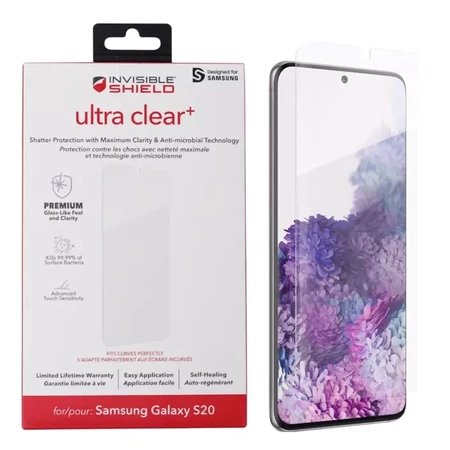 Zagg Ultra Clear+ protective film for Samsung Galaxy S20 