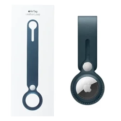 Apple AirTag Leather Loop locator strap - marine (baltic blue)