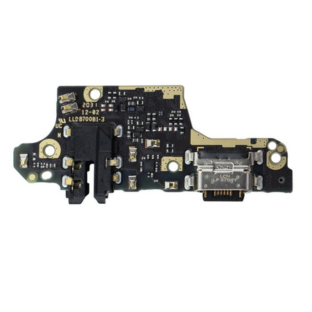 Board with USB-C charging connector, headphone connector and microphone for Xiaomi Poco X3