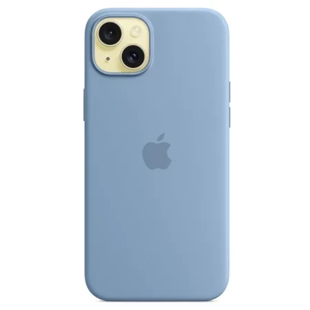 Apple iPhone 15 Plus Silicone Case MagSafe - Blue (Winter Blue)