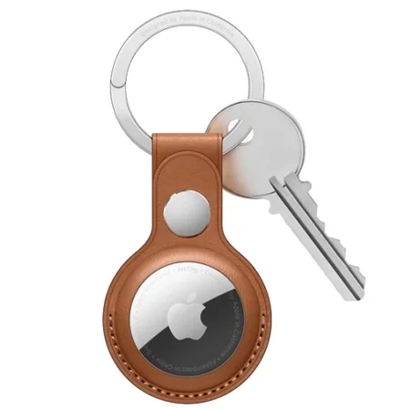 Apple AirTag Leather Key Ring - brown (Saddle Brown)