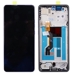 Wyświetlacz LCD do Motorola Moto G86 5G oryginalny - fioletowy (Cosmic Sky)
