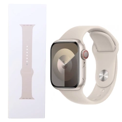 Pasek Apple Watch 42/ 44/ 45/ 49 Ultra/ Ultra 2 Sport Band M/L - beżowy (Starlight)