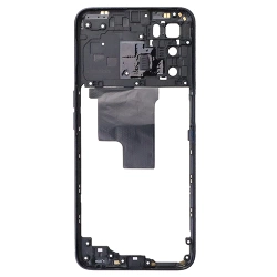 Body, side frame for Oppo A16 original - black (Crystal Black)