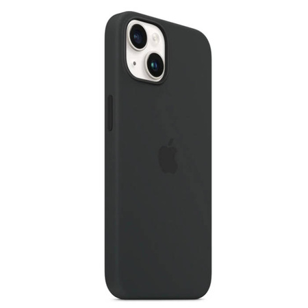 Silicone case for Apple iPhone 14 MagSafe - black (Midnight)