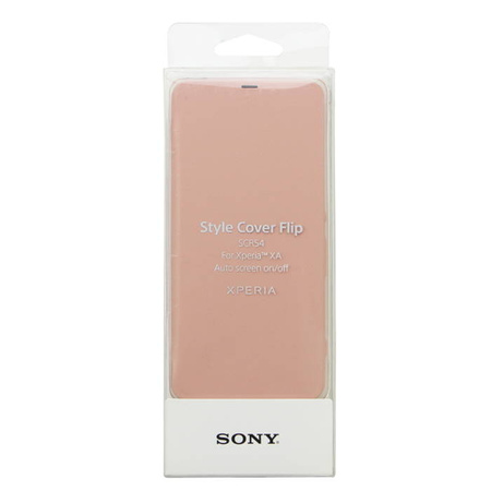 Sony Xperia XA Style Cover Flip SCR54 - Pink (Rose Gold)