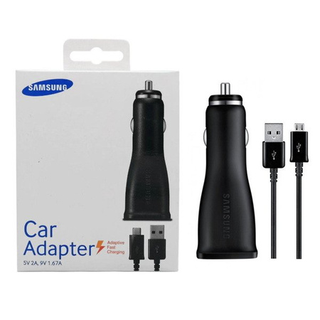 Samsung ładowarka samochodowa z kablem USB Quick Charge EP-LN915UBEGWW 2A - czarna