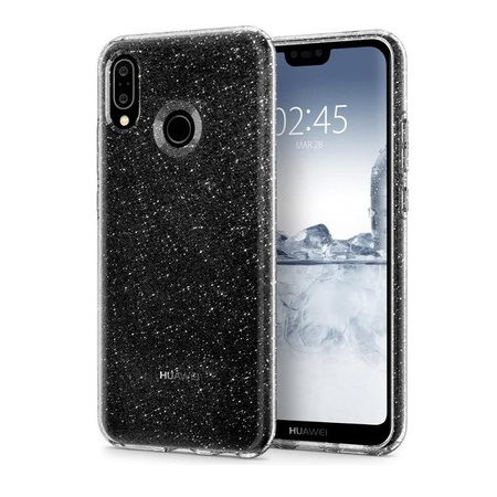 Huawei P20 Lite silicone case Spigen Liquid Crystal L22CS23074 - transparent with glitter