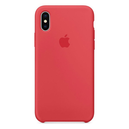 Apple iPhone X silicone case MRG12ZM/A - raspberry pink (Raspberry)