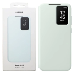 Etui na telefon Samsung Galaxy S24 FE View Wallet Case - miętowe