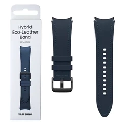 Strap for Samsung Galaxy Watch 4/ 4 Classic/ 5/ 5 Pro/ 6/ 6 Classic Hybrid Eco-Leather 20 mm S/M - blue (Indigo)