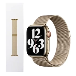 Apple Watch 42/ 44/ 45/ 49 Ultra Milanese Loop Strap - Gold (Gold)