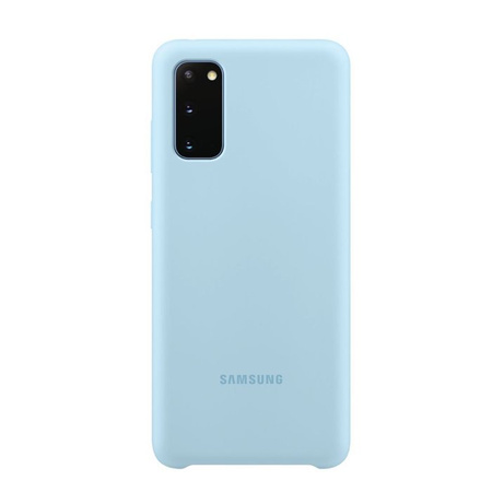 Etui silikonowe na telefon Samsung Galaxy S20 Silicone Cover - niebieskie