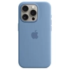 Apple iPhone 15 Pro Silicone Case MagSafe - Blue (Winter Blue)