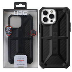 Etui do Apple iPhone 13 Pro Max UAG Monarch carbon - czarne (Black Fiber)