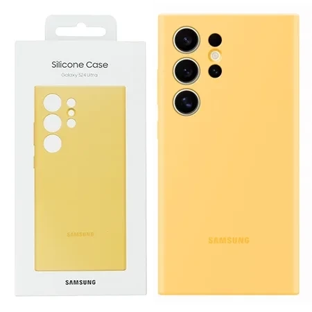 Samsung Galaxy S24 Ultra Silicone Phone Case - Yellow (Yellow)