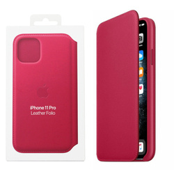 Apple iPhone 11 Pro Leather Folio Case - Raspberry (Raspberry)