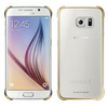 Etui na telefon Samsung Galaxy S6 Clear Cover - transparentne ze złotą ramką