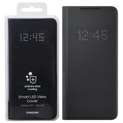Case for Samsung Galaxy S21 Plus 5G Smart LED View Cover - black